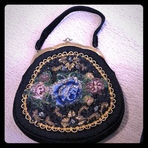 Vintage custom beaded handbag